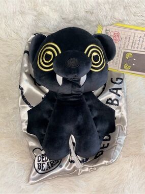 Deddy Bears Silver Metallic Body Bag with Novelty Autopsy Tag 💀🐻 NWT